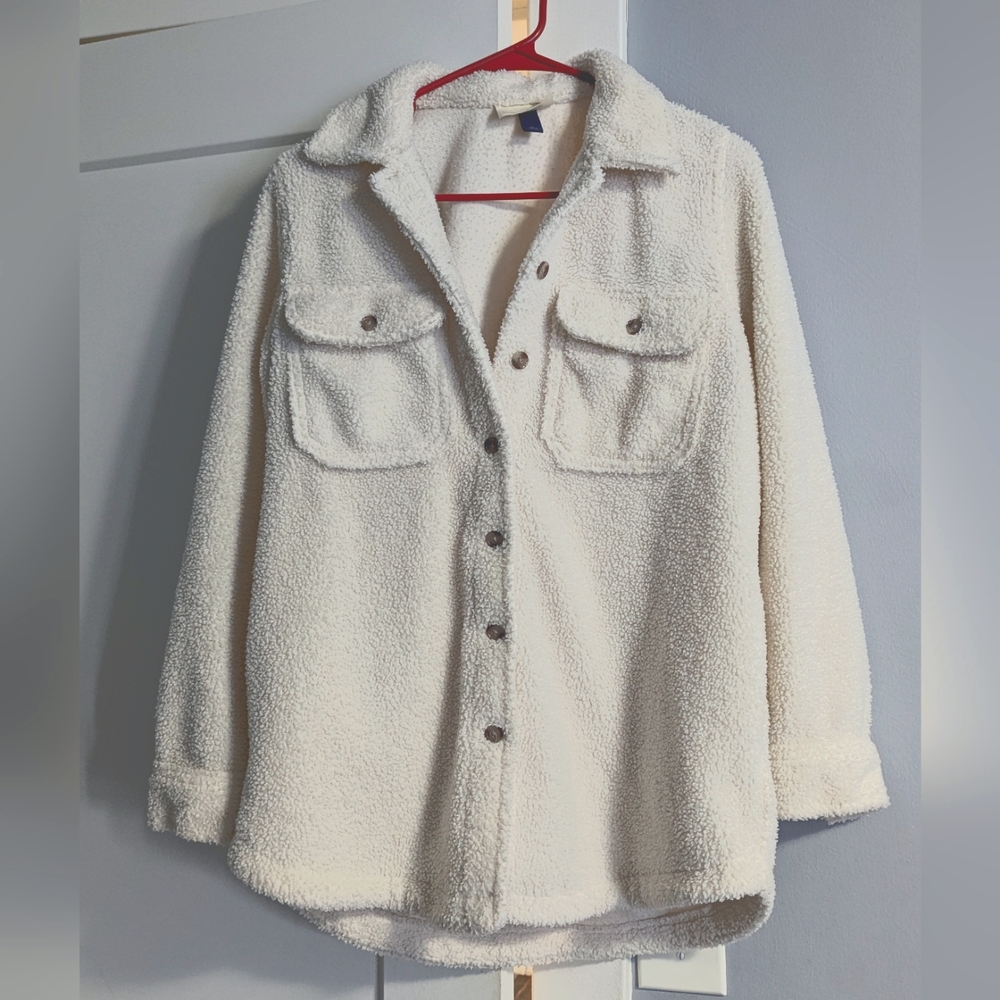 Universal Thread Cozy Cream Sherpa Jacket
